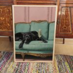 Black Dog Art Print