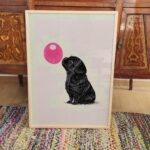 Black Pug Wall Art