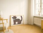 Boho Western Cat Print