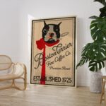 Boston Terrier Coffee Poster