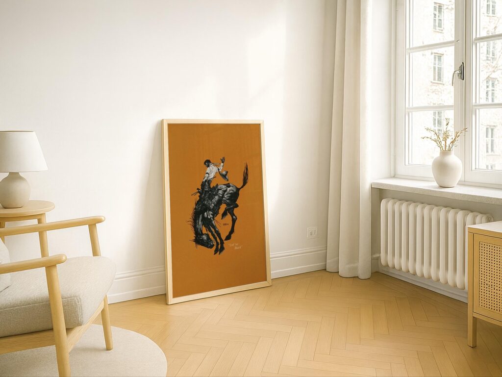 Bucking Bronco Print