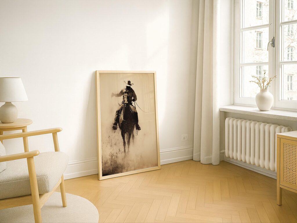 Bucking Bronco Rodeo Poster