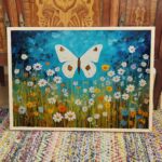 Butterfly and Flowers Print