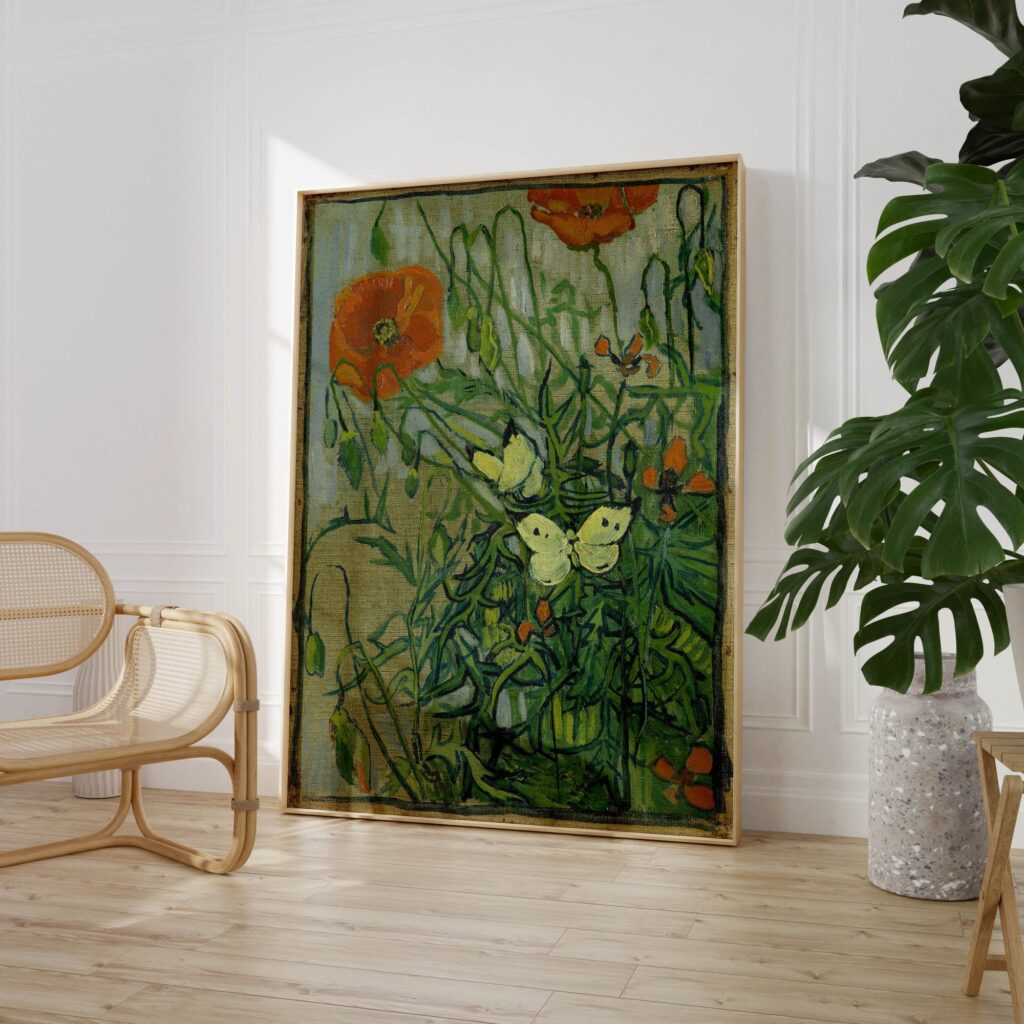 Butterfly Poppy Print