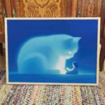 Cat Reading Wall Art