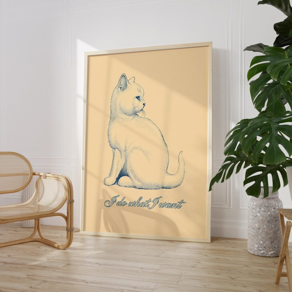 Cat What Want Wall Art