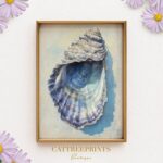 Coastal Oyster Shell Art Print