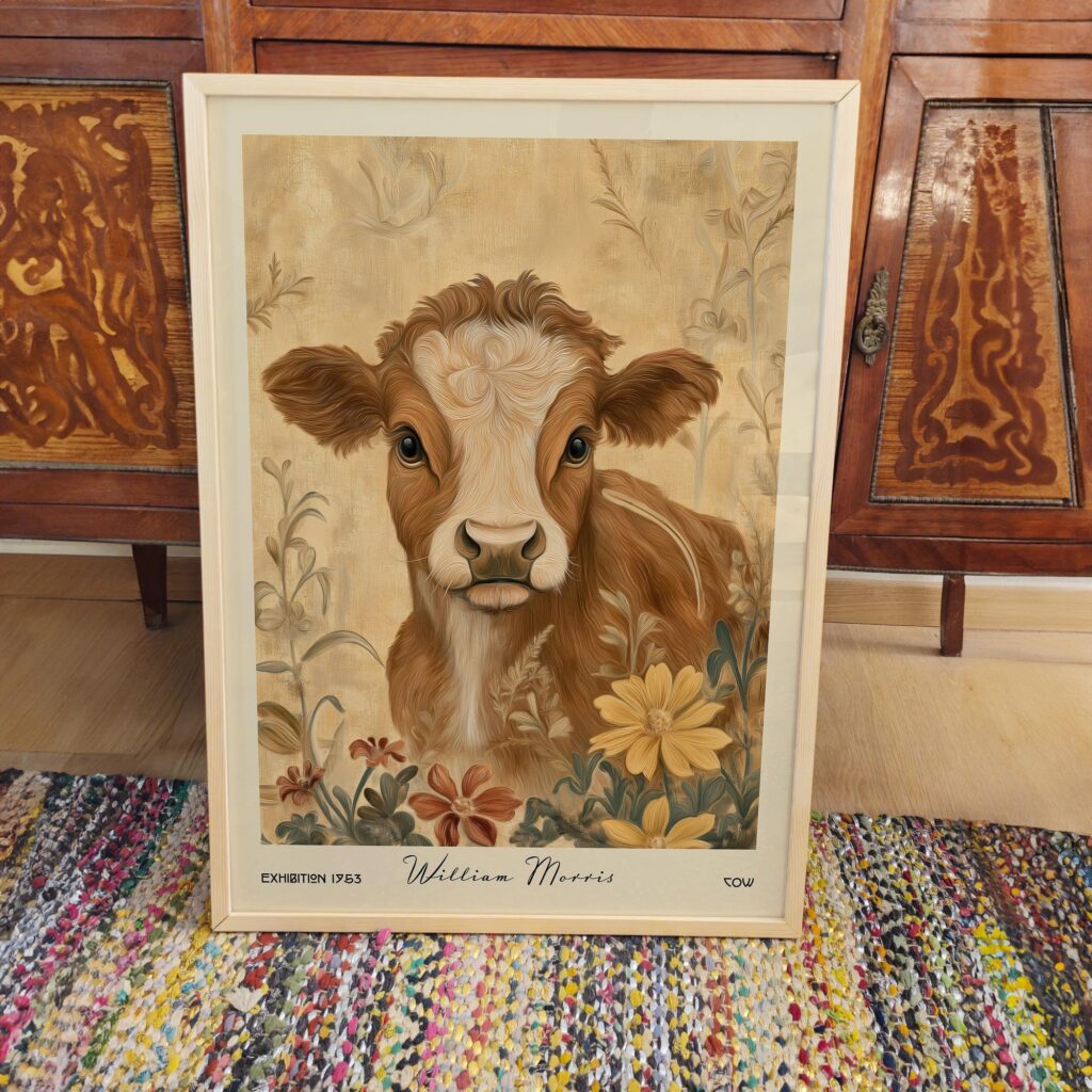 Cow Farm Art Print