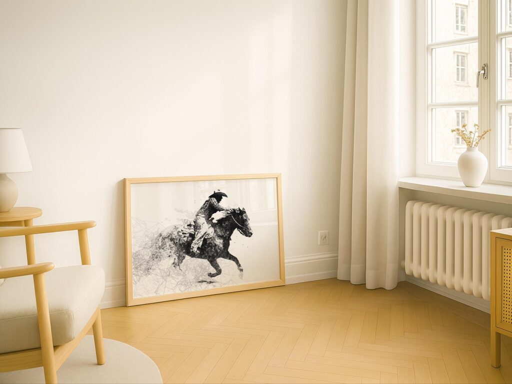 Cowboy and Horse Poster