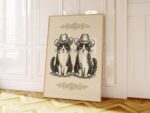 Cowboy Cats Print