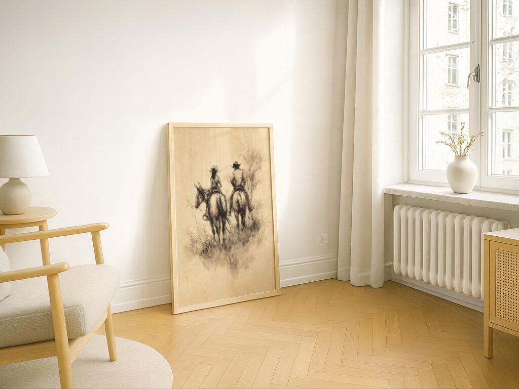 Cowboy Cowgirl Wall Art