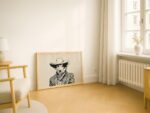 Cowboy Dog Art Print