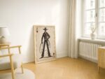 Cowboy King of Hearts Vintage Western Print