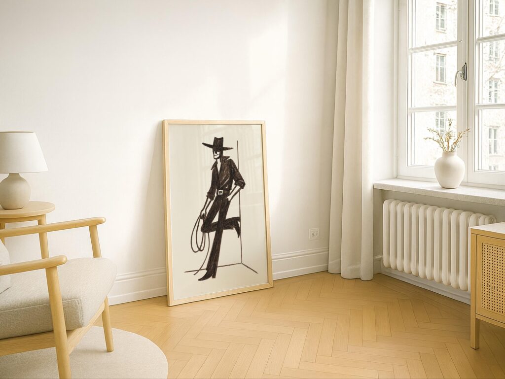 Cowboy Western Print