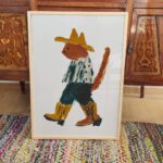 Cowgirl Boot Cat Print