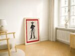 Cowgirl Line Art Print Minimalist Western Ranch Decor