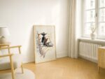 Cowgirl Reading Print Western Bedroom Wall Art