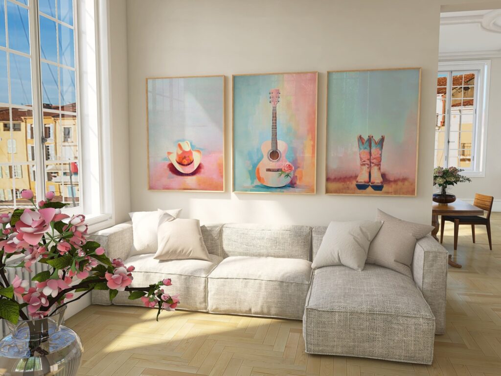 Cowgirl Wall Art Prints Set of 3