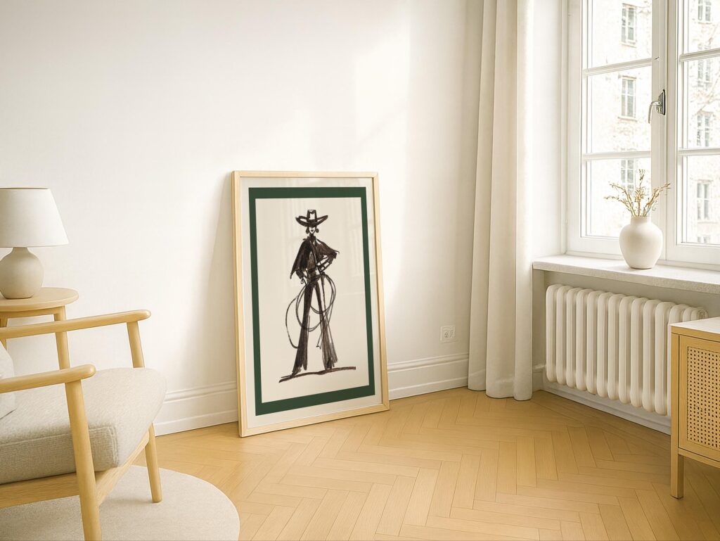 Cowgirl Roping Western Wall Art