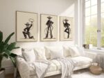 Cowgirl Wall Art Set