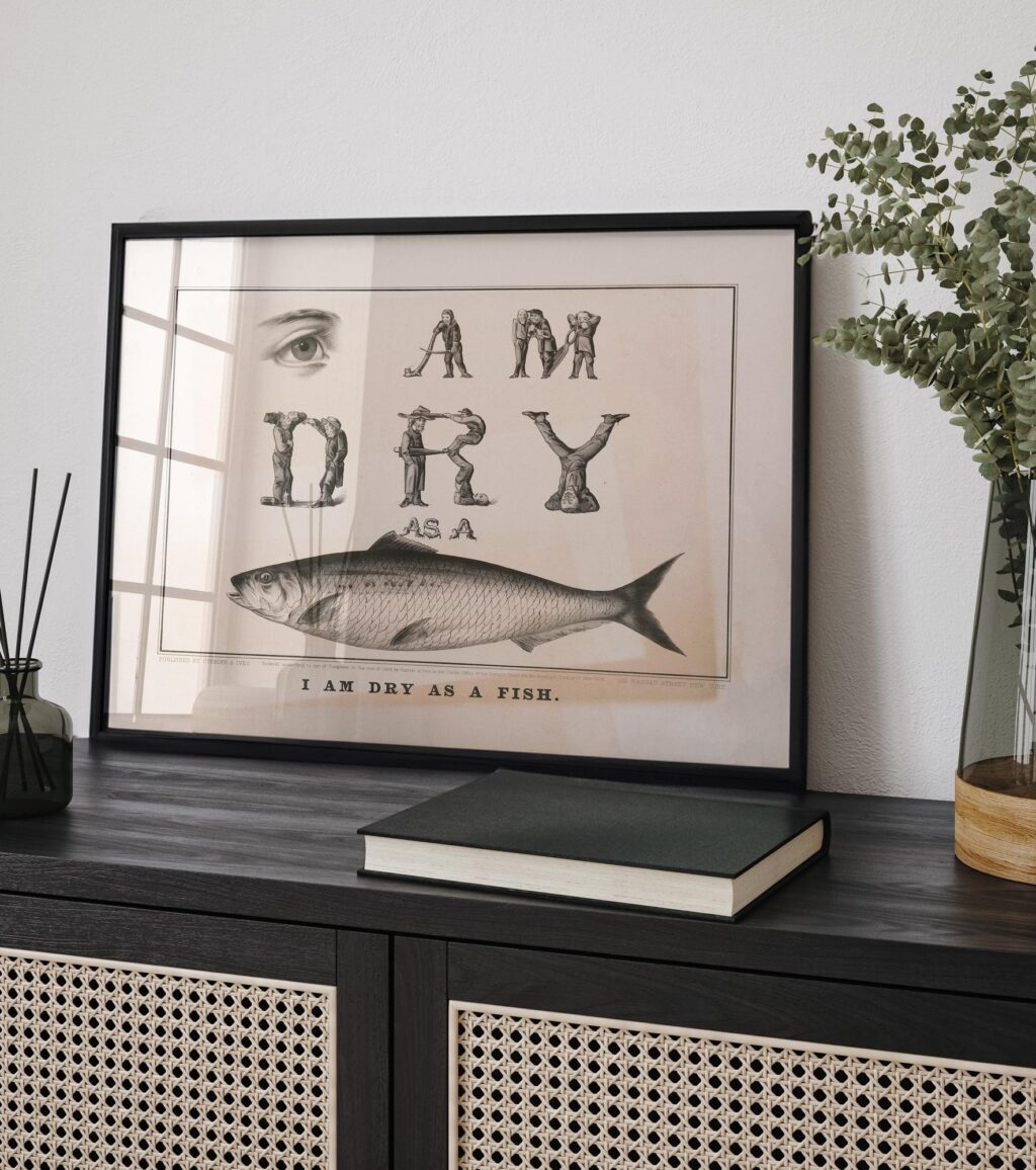 Currier and Ives I Am Dry As Print