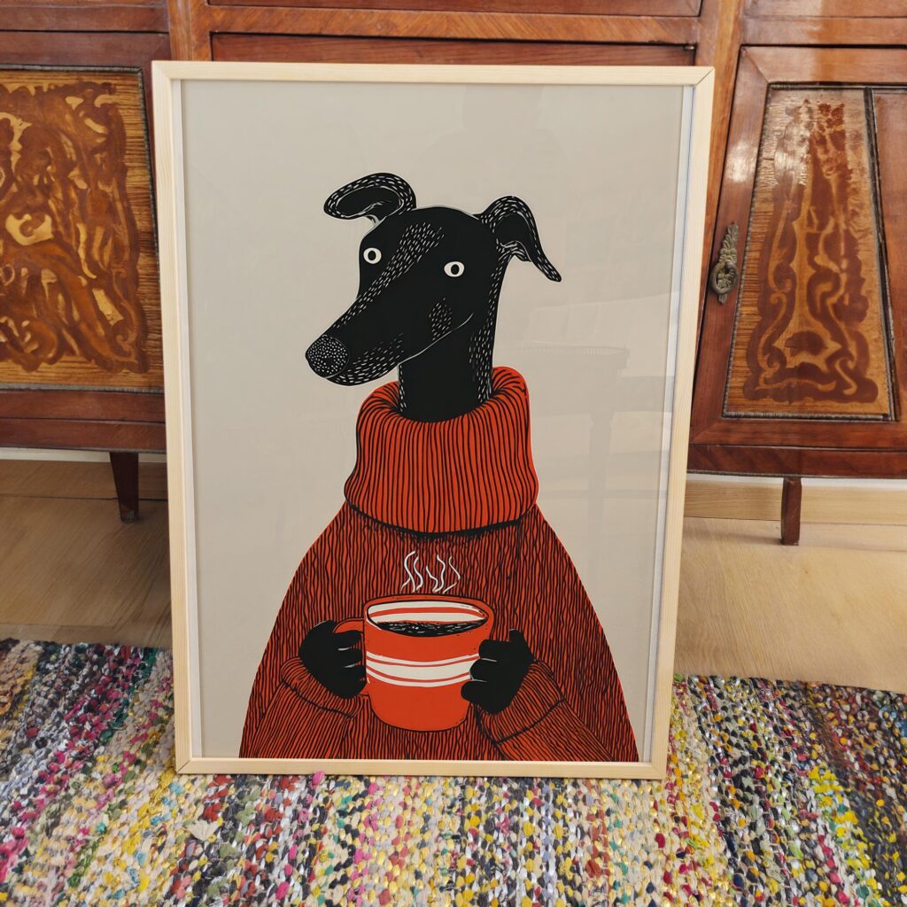 Dog Coffee Poster