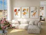 Dog Sports Nursery Art Set