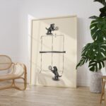 Dogs Playing Ping Pong Print