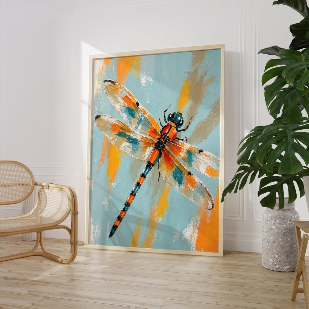 Dragonfly Painting Print