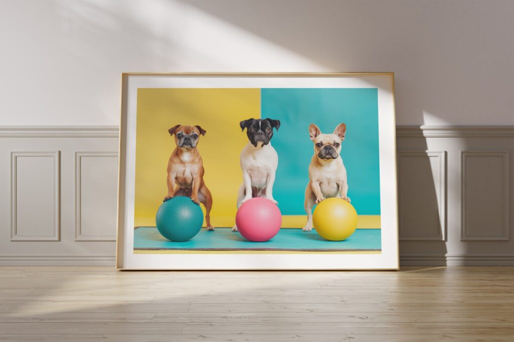 Fitness Dog Art Print
