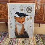 Fox and Raven Art Print