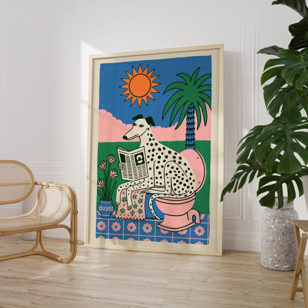 Funny Bathroom Print