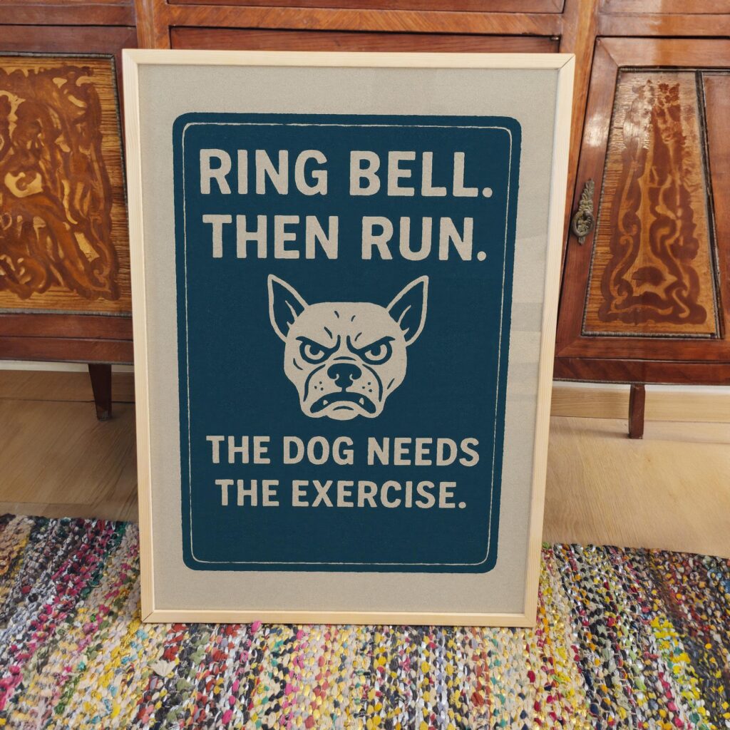 Funny Dog Art Print