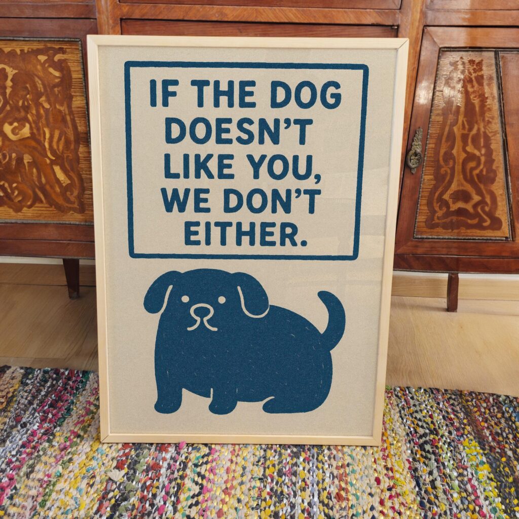 Funny Dog Entryway Print