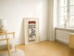 Giddy Up Darling Cowgirl Matchbox Art Print