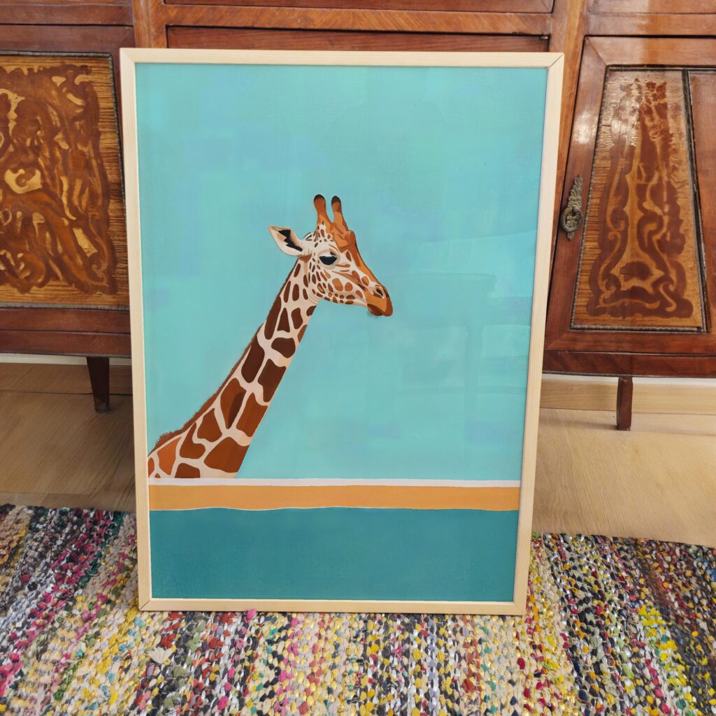 Giraffe Safari Wall Art
