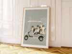 Golf Cart Cats Print