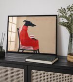 Greyhound Dog in Sweater Print