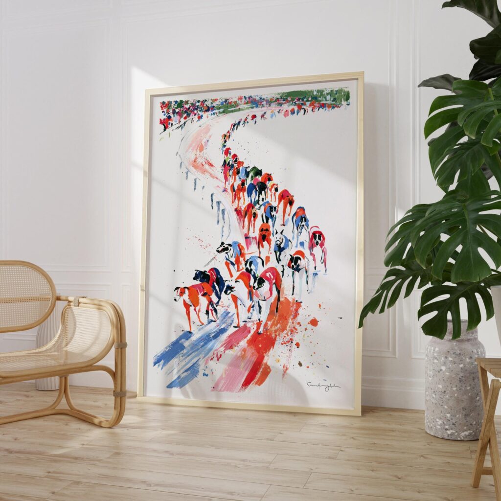 Greyhound Racing Print