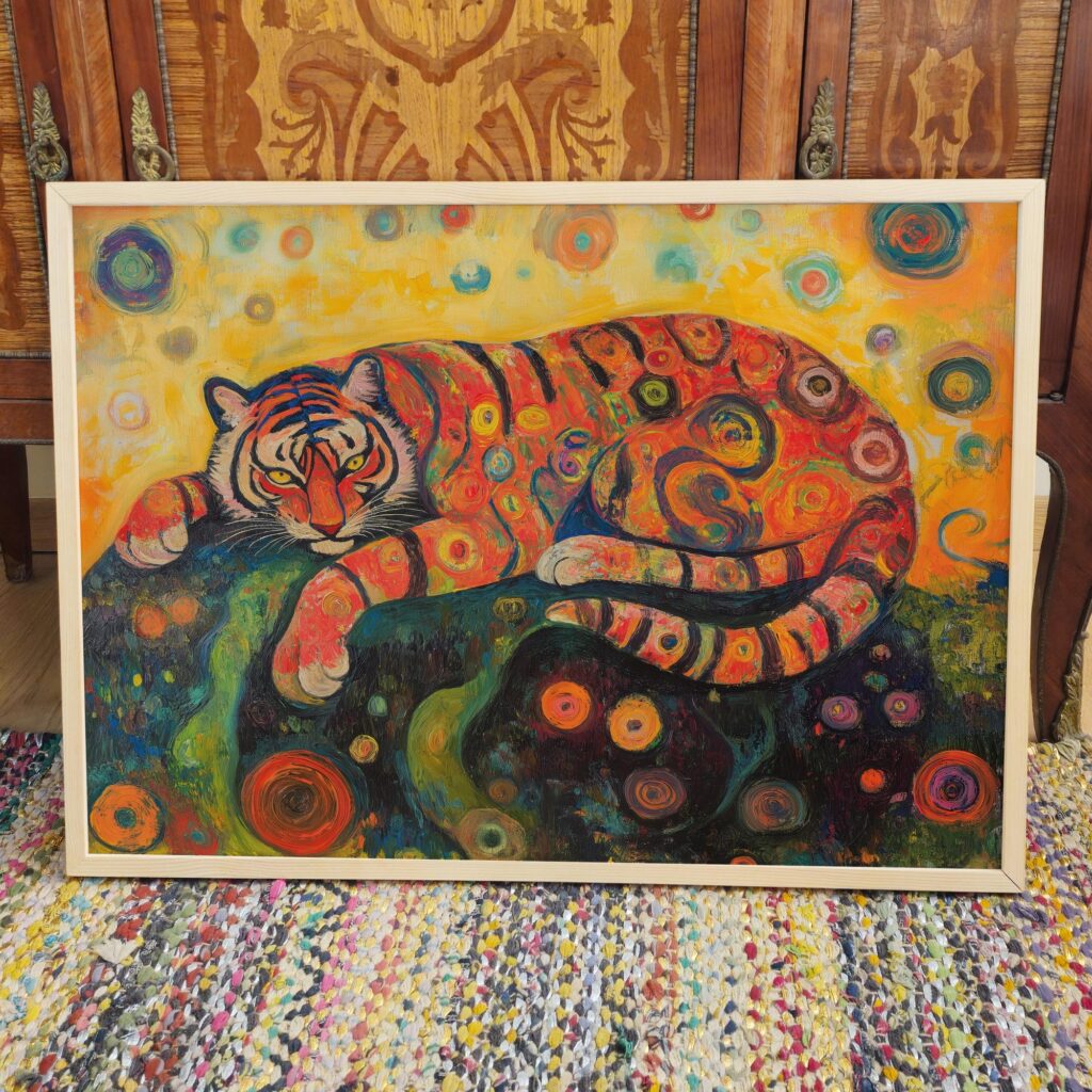 Gustav Klimt Tiger Print