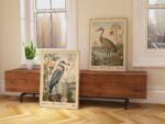 Heron and Sandhill Crane William Morris Wall Art Set