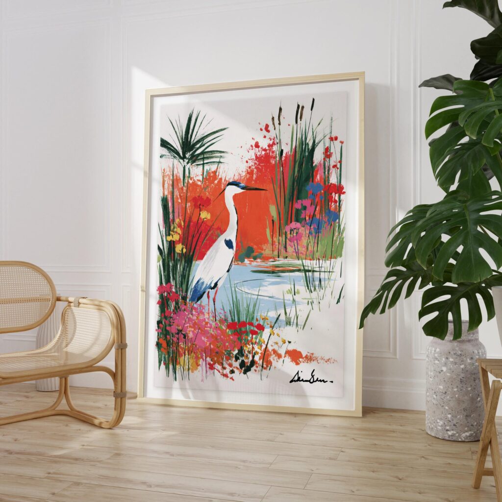 Heron Print