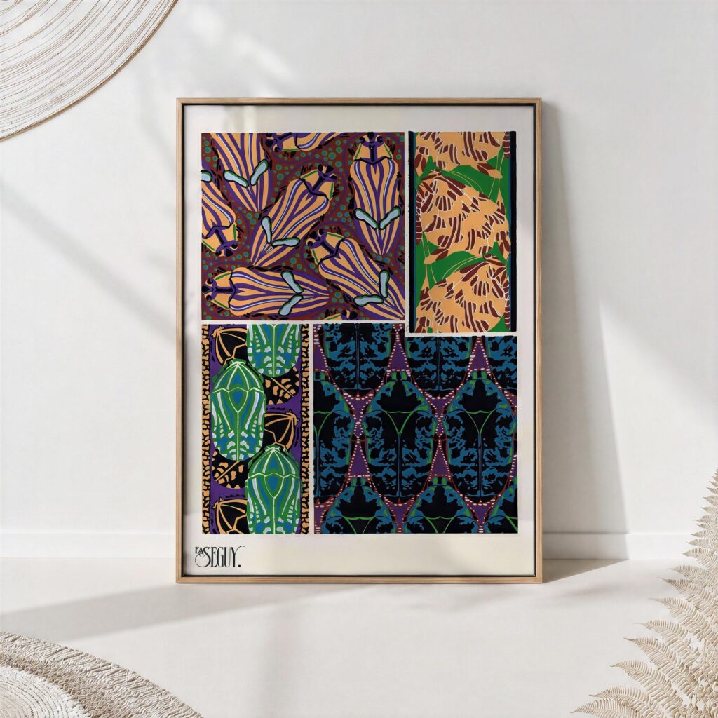 Insect Retro Entomology Art Print