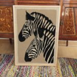 Japandi Zebra Wall Art