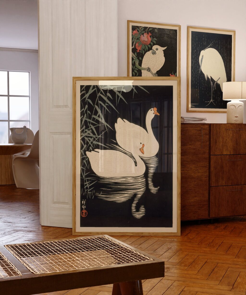 Japanese Bird Print Set
