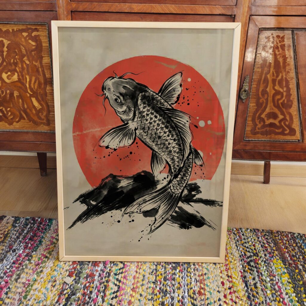 Japanese Koi Fish Art Print