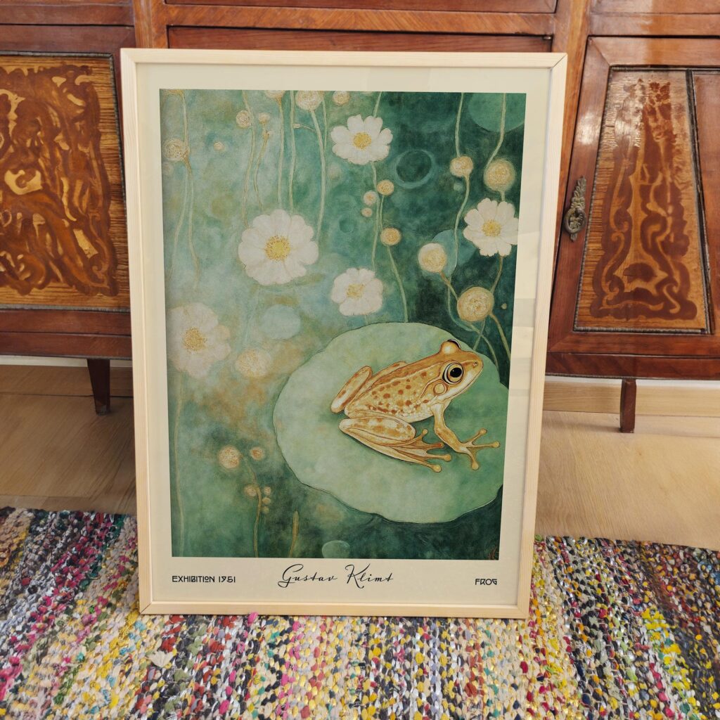 Klimt Frog Print