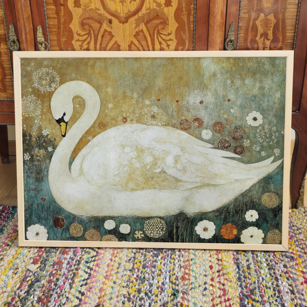 Klimt Swan Print