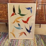 Mid Century Birds in Flight Print