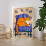 Orange Tabby Cat Print